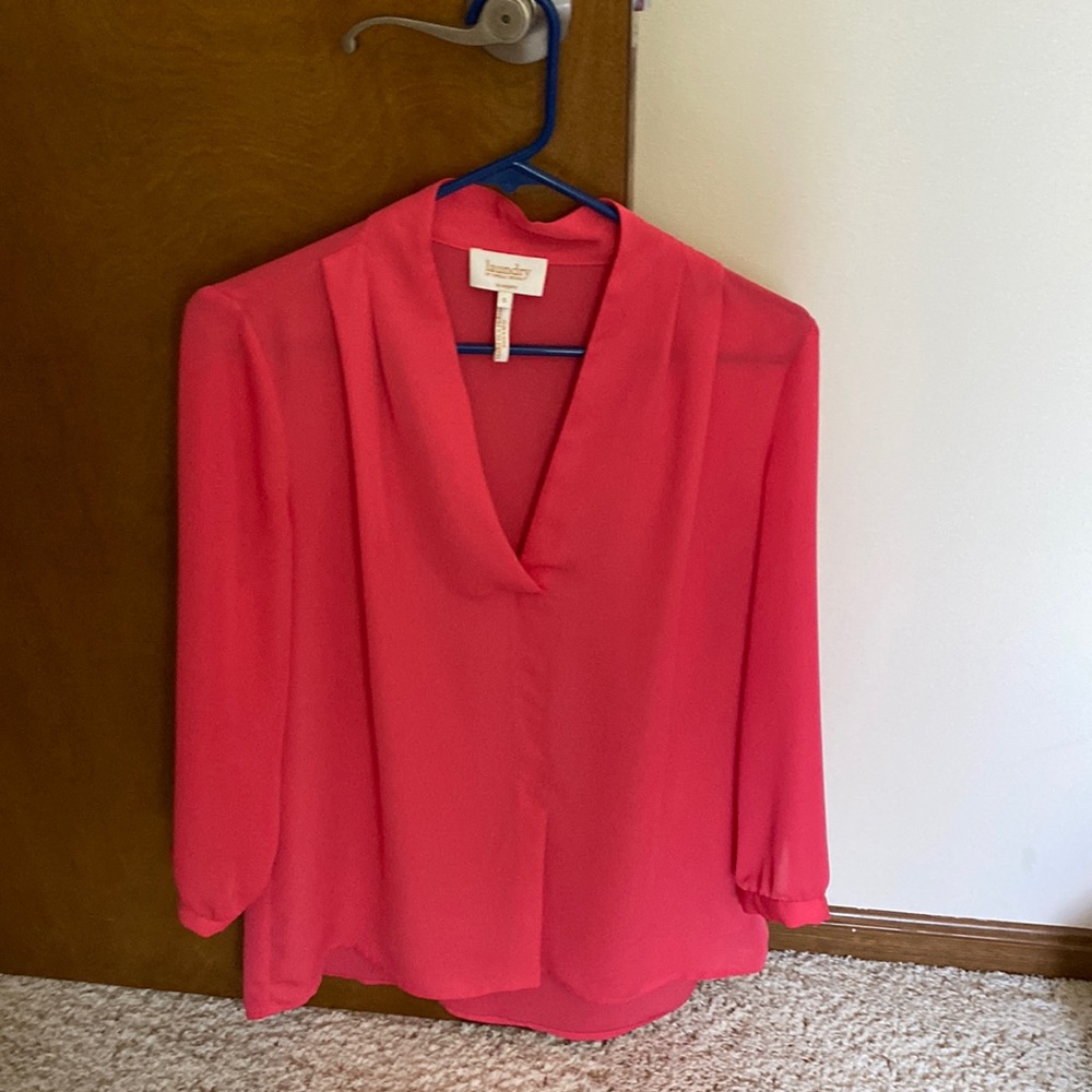 Laundry by Shelli Segal sheer blouse